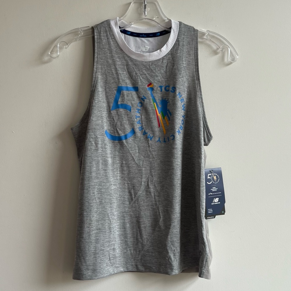 New Balance light gray impact runner tank top
